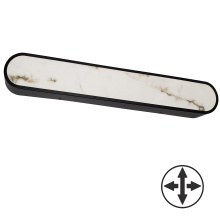 Dainolite WSH-3240LEDW-MB - 40W Wall Sconce in Matte Black w/ Alabaster Diffuser