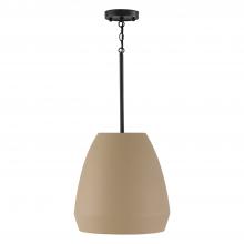 Capital Canada 354211SN - 1-Light Handcrafted Terracotta Pendant in Sienna and Matte Black