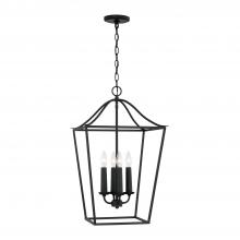 Capital Canada 550641BI - 4-Light Foyer Pendant Lantern in Black Iron