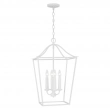 Capital Canada 550641XW - 4-Light Foyer Pendant Lantern in Textured White