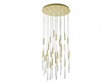 Avenue Lighting HF2031-FR-BB - Main Street Collection 31 Light Frosted Glass Multi Port Pendants