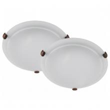 Whitfield FM9-12AWCFTWINPACK - 2 Light Flush Mount Twin Pack