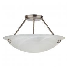 Whitfield SF0028B-16SS - 3 Light Semi Flush