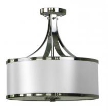 Whitfield SF2316-PWCH - 3 Light Semi Flush Drum Shade
