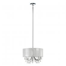 Whitfield SH2922-SHWCH - 4 Light Chandelier Drum Shade