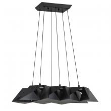 Kendal PF98-6LPE-BLK - METRICA 6-Light Black LED Pendant Fixture