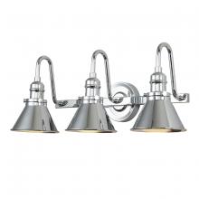 Lucas McKearn BB90684PC-3 - Provence 3 Light Bath Vanity in Polished Chrome