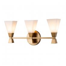 Lucas McKearn BB1004LG-3 - Bowtie 3 Light Bath Bar in Lacquered Gold