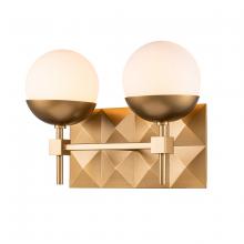Lucas McKearn BB1005LG-2 - Deco 2 Light Bath Bar in Lacquered Gold