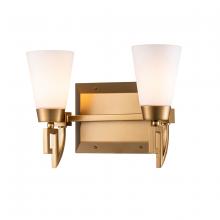 Lucas McKearn BB1006LG-2 - Lemuria 2 Light Bath Bar in Lacquered Gold