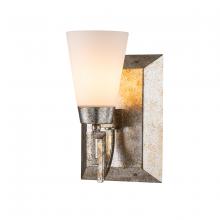 Lucas McKearn BB1006S-1 - Lemuria 1 Light Bath Bar in Silver Leaf