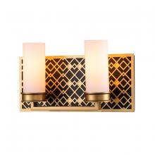 Lucas McKearn BB1185LG-2 - Ziggy 2 Lt Bath Bar in Lacquered Gold