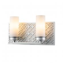 Lucas McKearn BB1185LS-2 - Ziggy 2 Lt Bath Bar in Lacquered Silver