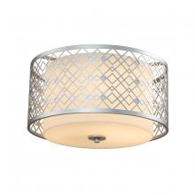 Lucas McKearn FM1185LS-2 - Ziggy Flush Mount in Lacquered Silver