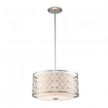 Lucas McKearn PD1185LS-2 - Ziggy Large Pendant in Lacquered Silver