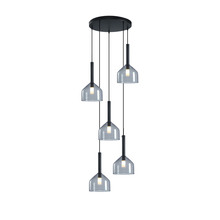 Artcraft AC11955BK - Kali Collection 5-Light Chandelier Black