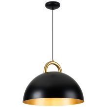 Artcraft AC12000BB - Pantheon-1-Light Pendant-15.75"-Black/Rust Brass