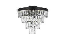 Elegant 1060F18BK - Josephine 18 inch Flush Mount in Black