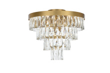 Elegant 1060F18SG - Josephine 18 inch Flush Mount in Satin Gold