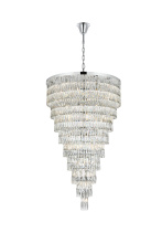 Elegant 1060SR41C - Josephine 41 inch Rectangular Chandelier in Chrome