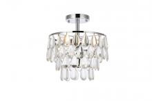 Elegant 1103F12C - Mila 12 inch flush mount in chrome