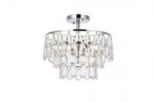 Elegant 1103F14C - Mila 14 inch flush mount in chrome