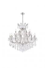 Elegant 2800D36C/RC - Maria Theresa 24 Light Chrome Chandelier Clear Royal Cut Crystal