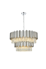 Elegant 3400G32C - Willow 32 inch Chandelier in Chrome