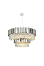 Elegant 3400G40C - Willow 40 inch Chandelier in Chrome