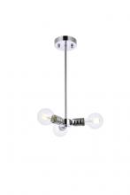 Elegant LD2337C - Reyes Pendant Lamp D7.5"H1.7" Chrome