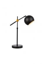 Elegant LD2363BK - Forrester Table Lamp L13.8"W6.3"H17.1" Black