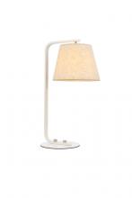 Elegant LD2367WH - Tomlinson Table Lamp L12.5"W9.4"H21.1" White