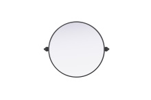 Elegant MR6G24BLK - Amoura 24x24 Pivot Mirror in Black
