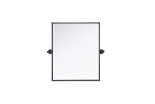Elegant MR6H2024BLK - Amoura 20x24 Pivot Mirror in Black