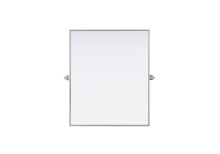 Elegant MR6H3036SIL - Amoura 30x36 Pivot Mirror in Silver