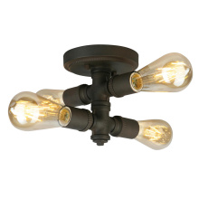 Eglo Canada 202838A - 4 LT Open Bulb Ceiling Light w/ Matte Bronze Finish