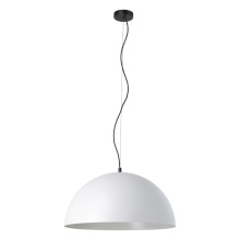 Eglo Canada 206244A - 1 LT Dome Pendant w/ Grey Exterior & White Interior Metal Shade