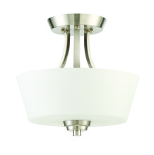 Craftmade 41952-BNK - 2 Light Convertible Semiflush
